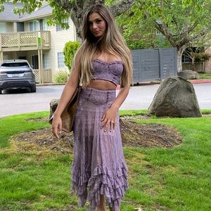 A little 2 piece set purple from free people